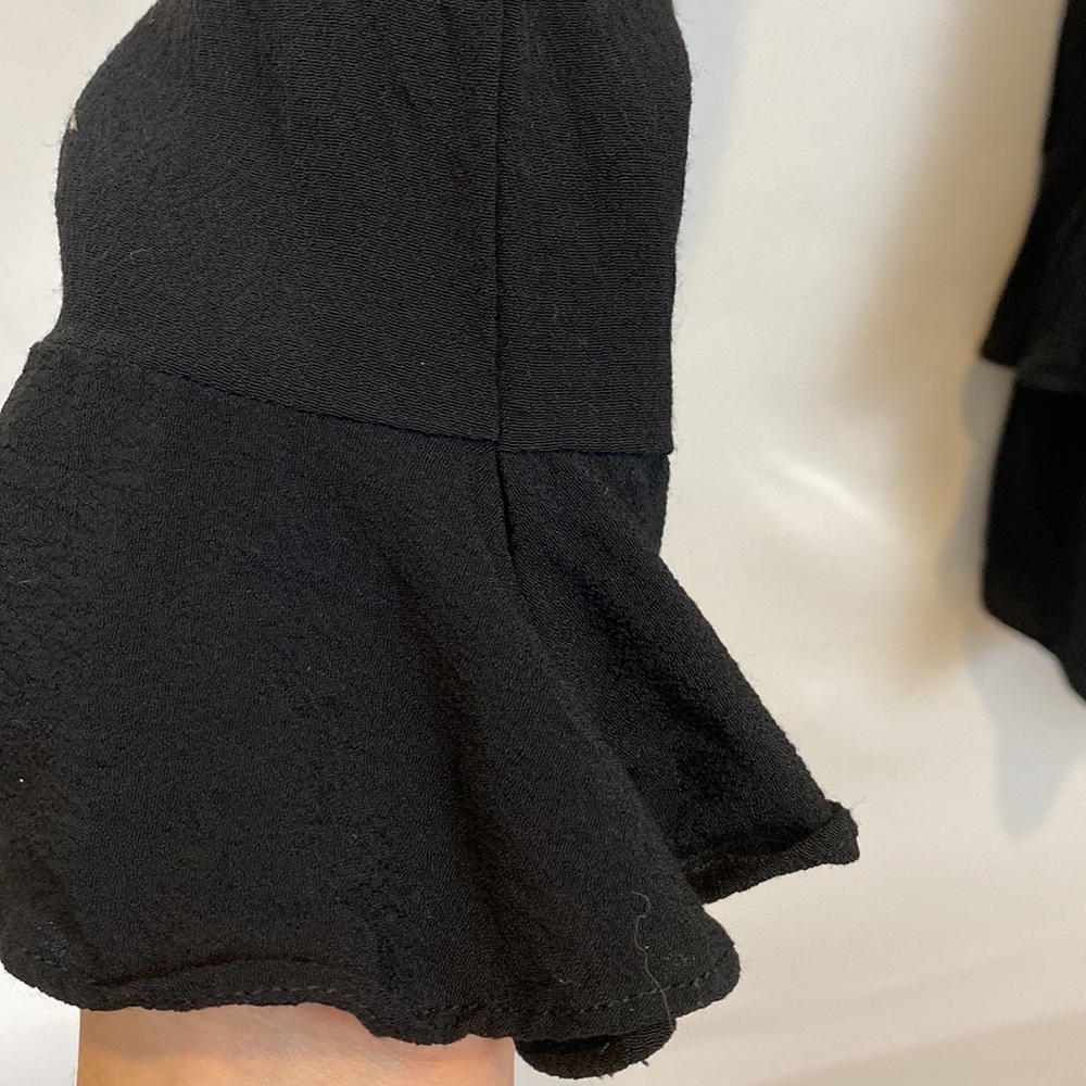 For Love and Lemons Claire Deep V mini dress size XS in black size XS - Picture 8 of 16